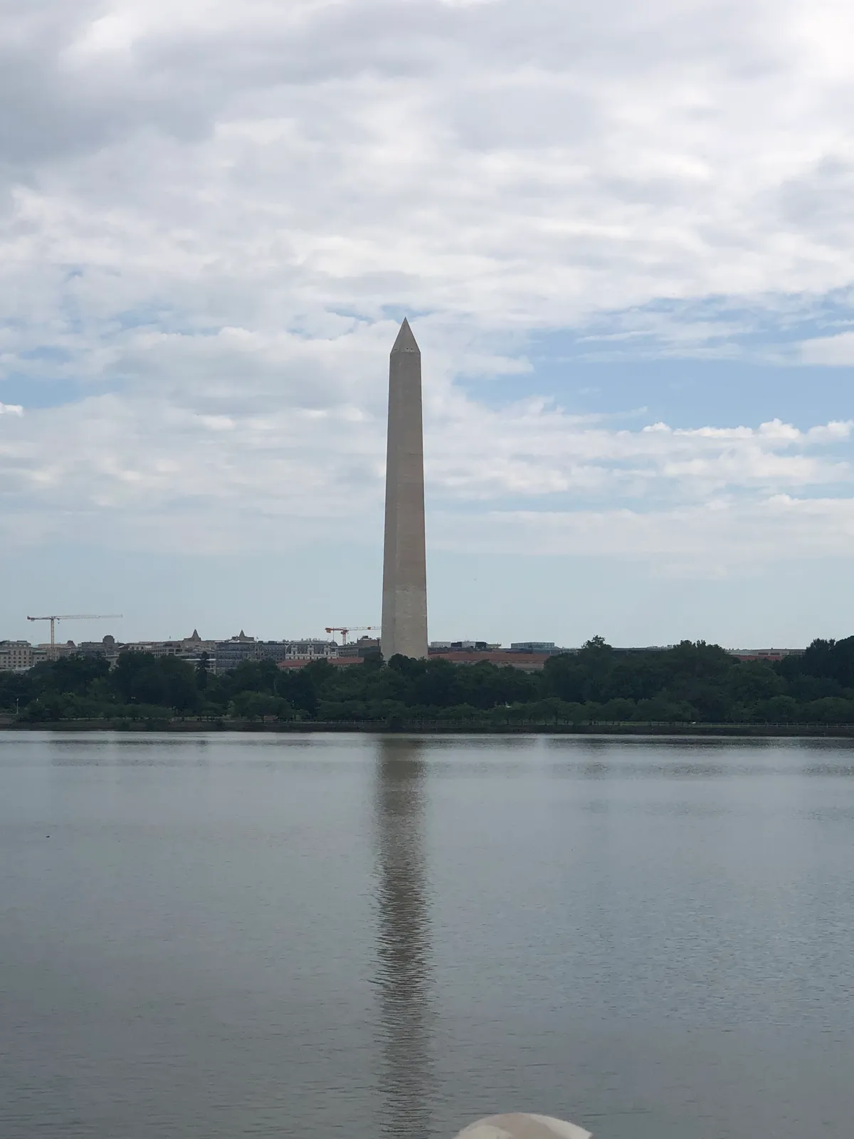 The Washington Monument across the water